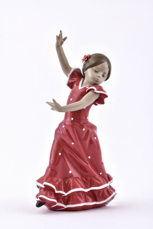 Dievčatko tancujúce flamengo