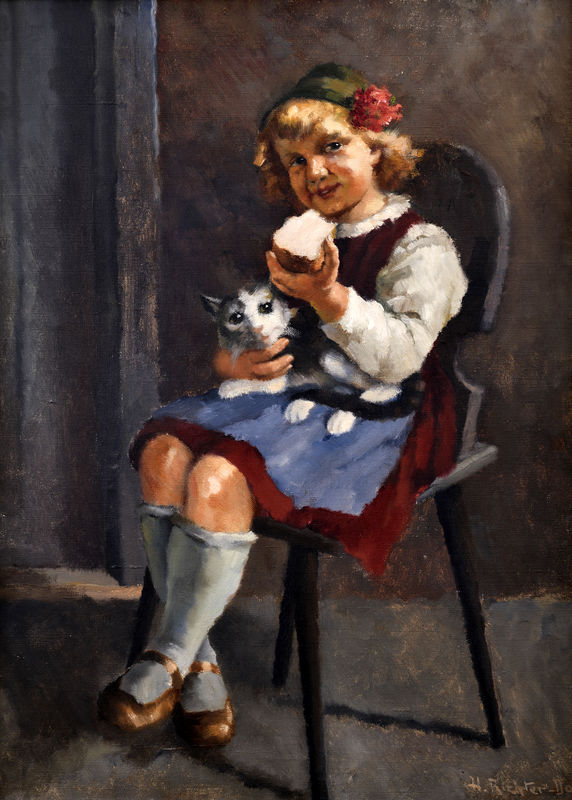 Dievčatko s mačkou 