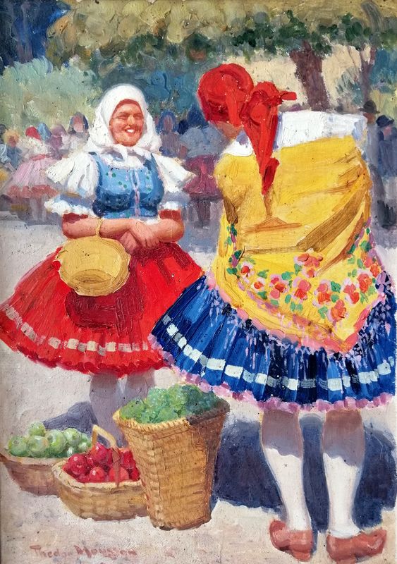 Ženy na trhu v Michalovciach 