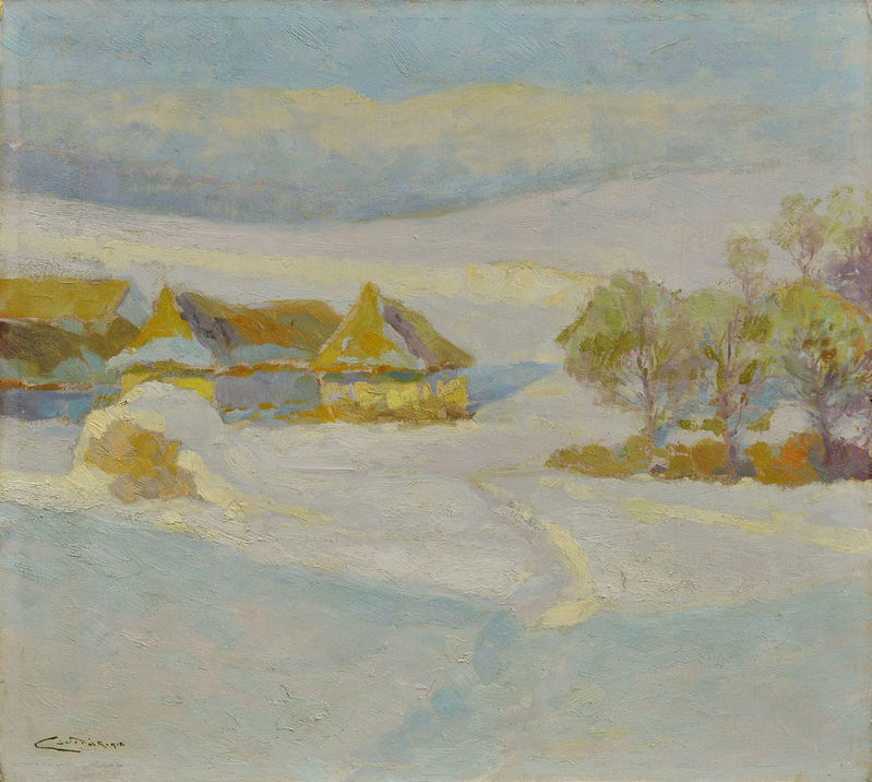 Dedina v zime 