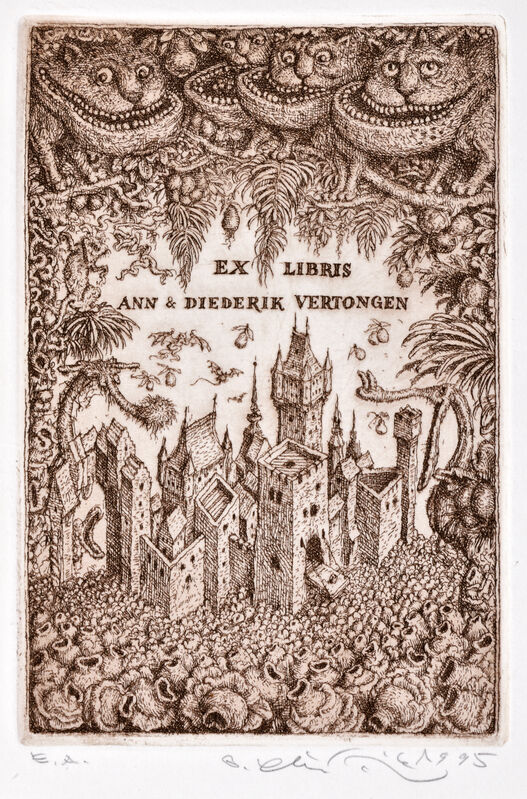 Ex libris Anna a Diederick Vertongen 