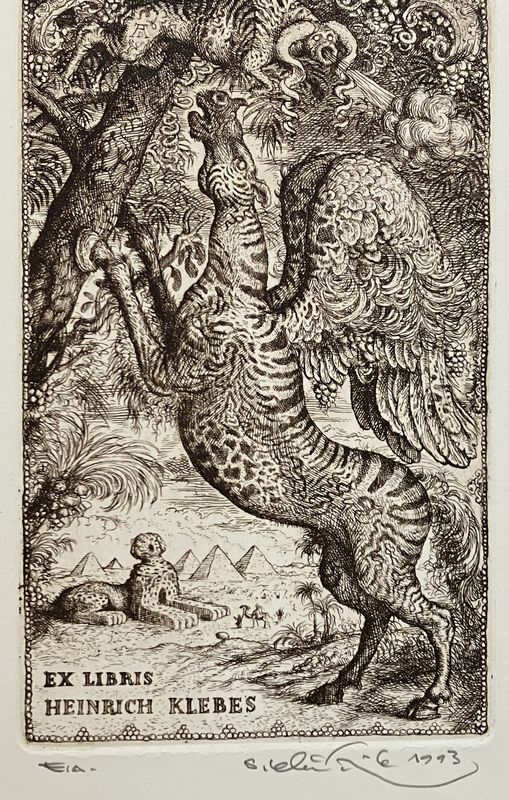 Ex libris Heinrich Klebes