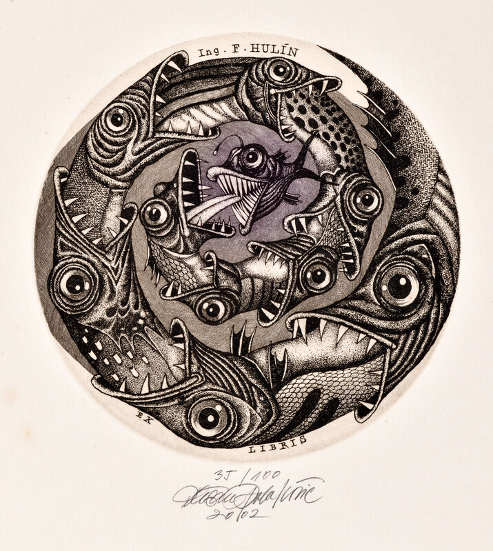 Ex libris F. Hulín 