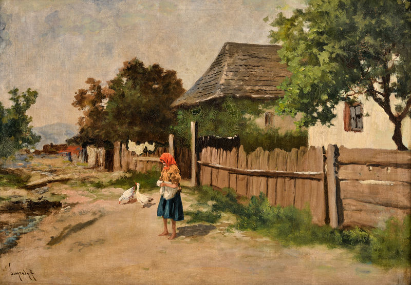 Pred domom - S husami