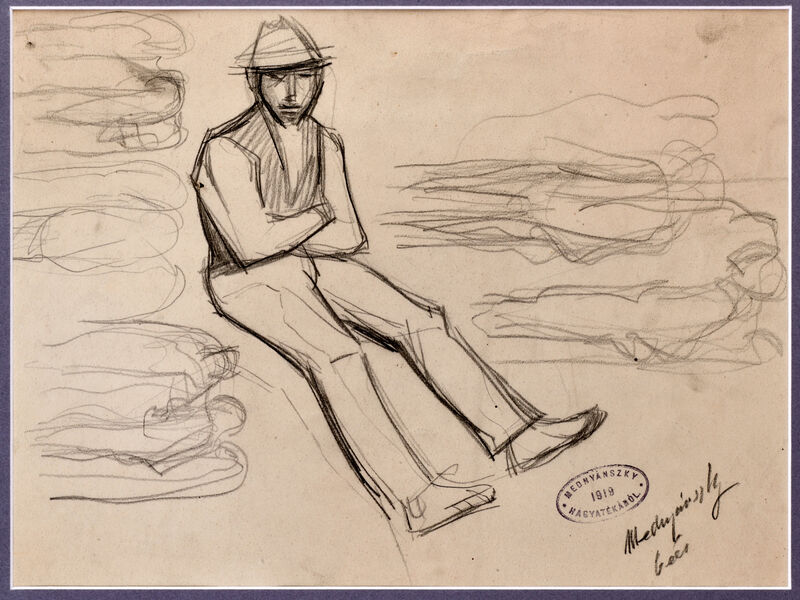 Sediaci so založenými rukami