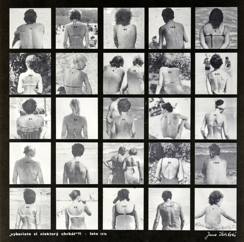 Z albumu Symposion III/76 (Vyberiete si niektorý chrbát ?!)